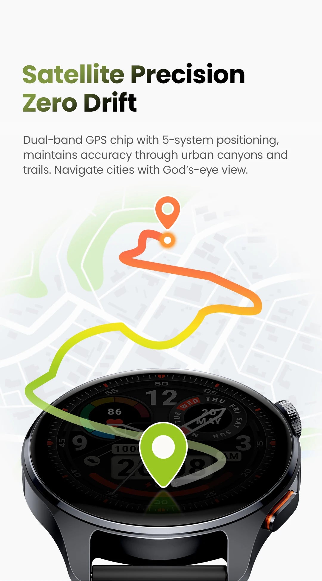 HAYLOU Watch 4S – AMOLED HD, GPS Avançado e Performance Desportiva