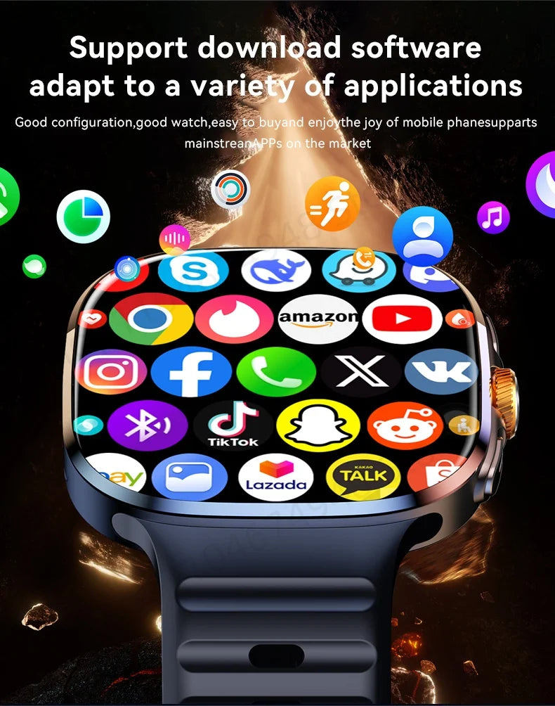 Smartwatch M99 5G – AMOLED XL, Câmara 900W e Tecnologia Completa