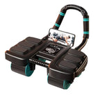 Roda Abdominal com Rebound Automático e Design de Seis Apoios Antiderrapante