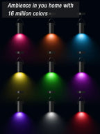 Lâmpada Smart RGB Wi‑Fi Tuya Compatível com Alexa e Google Home