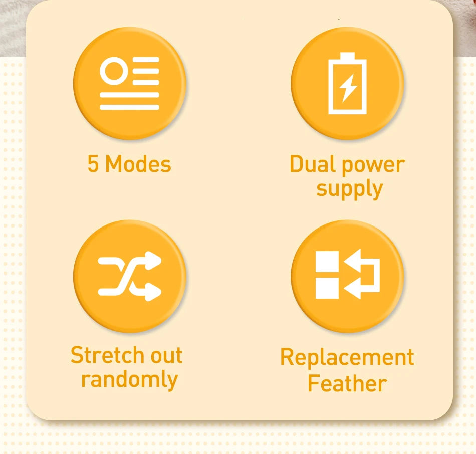 Brinquedo Inteligente 2 em 1 ROJECO para Gatos – Bola com 5 Modos Eletrónicos