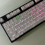 Line Gradient Side Shine Through Keycaps Cherry Profile PBT Custom Keycaps for 60% 65% 75% 96% 98% 100% Mechanical Keyboard