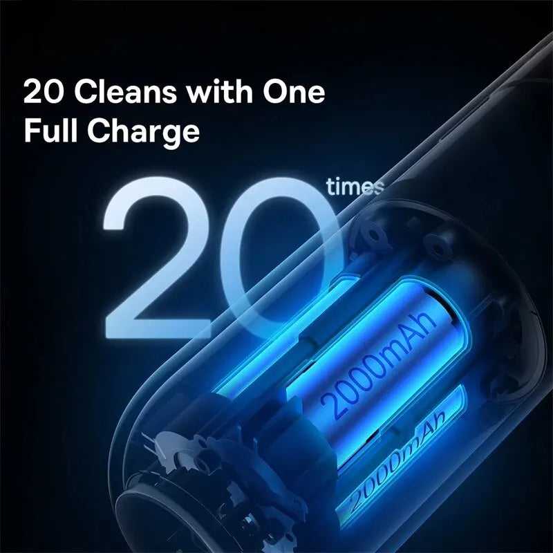 Baseus Car Vacuum Cleaner Mini Handheld Auto Vacuum Cleaner 6000Pa Powerful Suction Blow & Vacuum 2 In1 For Home & Car & Office