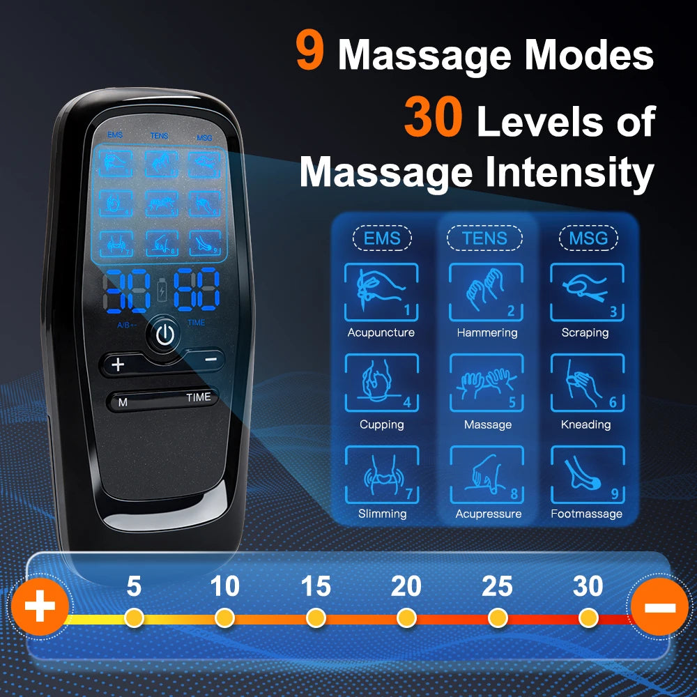 EMS Electric Muscle Stimulation USB Physiotherapy Tens Unit Machines Pulse Impulse Mini Full Body Massager Slimming Machine