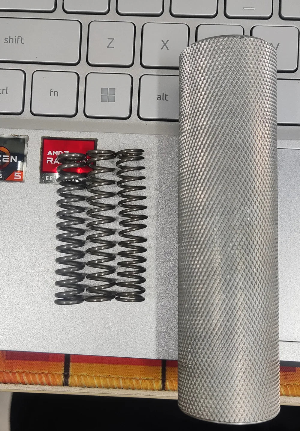 Fortalecedor de Polegar e Thenar em Alumínio — Hand Grip 3 Molas e Bastão Nylon