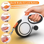 5m 8m 50kg Dog Leash Retractable Roulette Collar for Small Big Dogs Accessories Adjustable Walking Hiking French Bulldog Rope