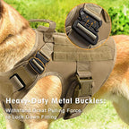 Tactical Military Vest Pet German Shepherd Golden Retriever Tactical Training Dog Harness and Leash Set For All Breeds Dogs