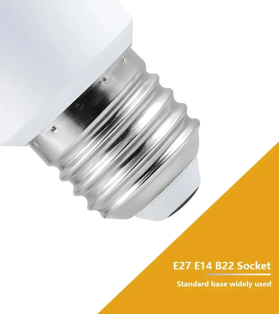1-10PCS Smart RGBW LED Bulb Spotlight E27 E14 B22 GU10 6W 10W with infrared remote control suitable for colorful home lighting.