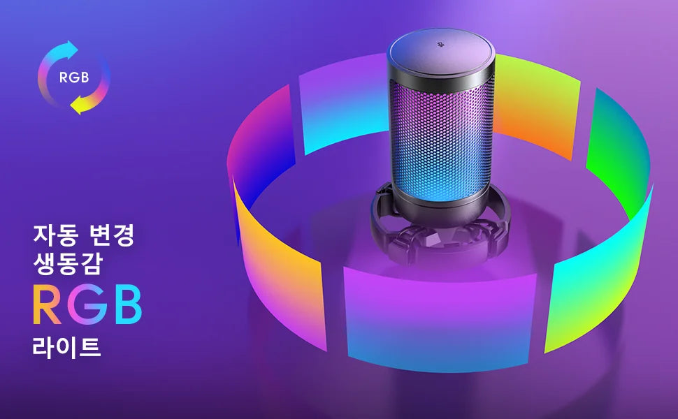 FIFINE A6T — Microfone USB Condensador com Mute, RGB e Braço Articulado