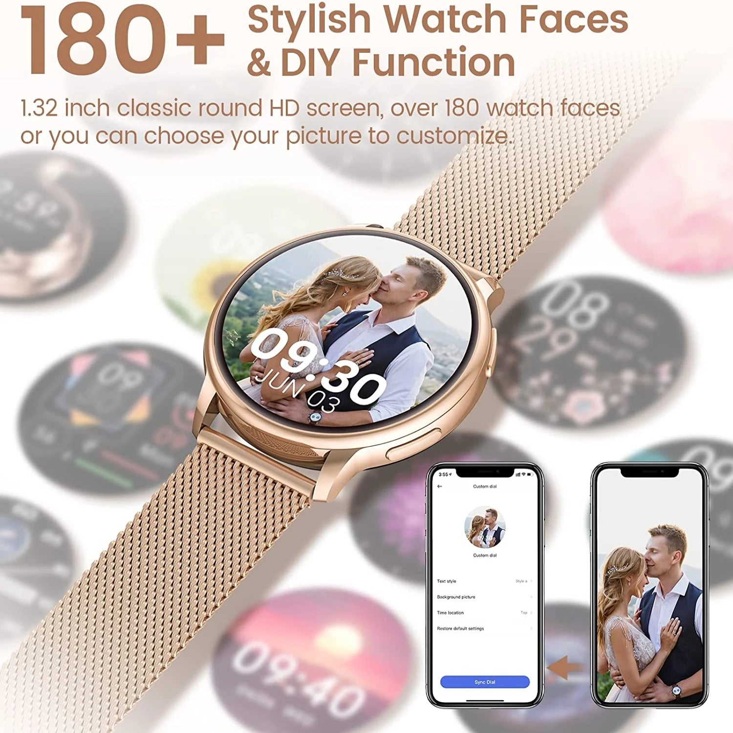 Smartwatch Feminino – Elegância, Saúde e Conectividade Total