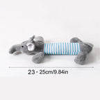 Funny Simulated Animal No Stuffing Dog Toy with Sneakers Durable Stuffingless Plush Squeaky Dog Chew Toy Crinkle Pet Squeak Toy
