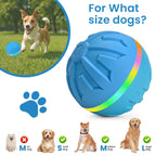 Remote-Controlled LED Light Up Rubber Dog Ball – Rechargeable Interactive Fetch Toy for Aggressive Chewers, IP65 Waterproof