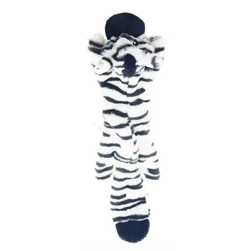 Funny Simulated Animal No Stuffing Dog Toy with Sneakers Durable Stuffingless Plush Squeaky Dog Chew Toy Crinkle Pet Squeak Toy