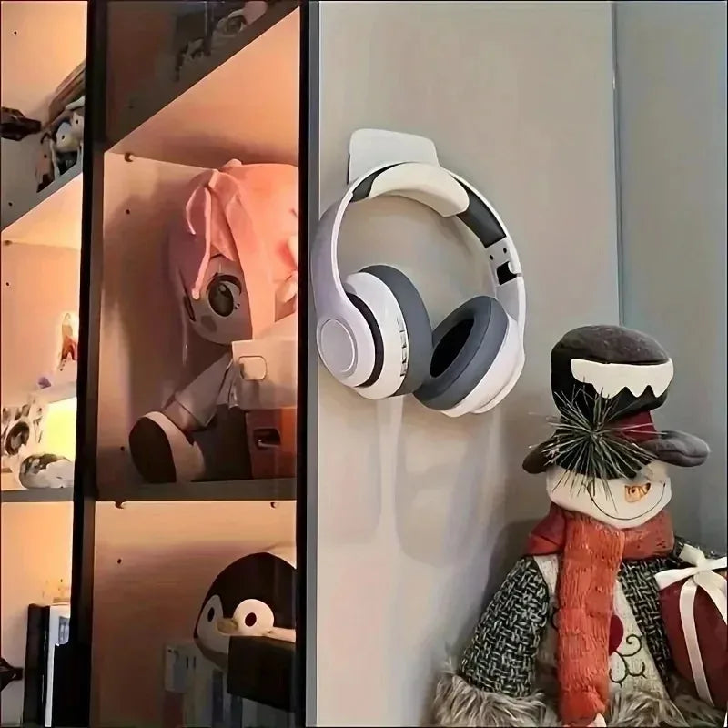 Earphone Holder Hook-Mounted Hook Head Mounted Headphone Hook Gamepad Storage