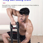 Multi functional full body exercise trainer, adjustable 220.46 pounds - capable of exercising deep muscles such as chest, abdomen