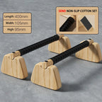 Pull-Up Stand Handles Wooden Push-Up Bar Beech Wood Calisthenics Home Exercise Equipment Wooden Parallettes Bar for Floor Use