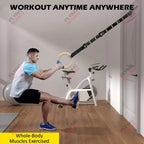 Anéis de Ginástica em Madeira com Fitas Numeradas Ajustáveis