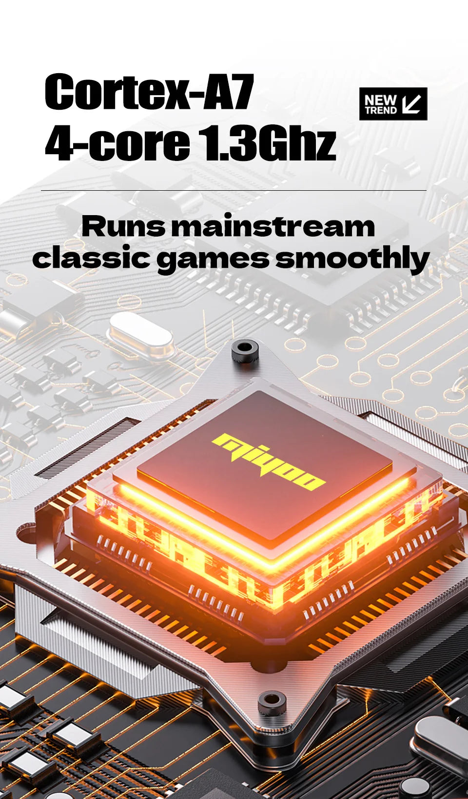 MIYOO A30 Handheld Classic Game Console IPS Screen Linux System 2600mAh Portable Battery Retro Emulator Video Player Kids Gifts