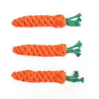 Pet Knot Toys For Dogs And Cats Carrot Shape Cotton Rope Pet Toy Dog Puppy Kitten Chew Toy Interactive Dog Toys