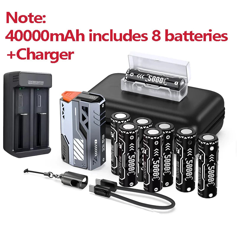 Power Bank 10000–50000mAh — Bateria Removível 22.5W Carga Rápida