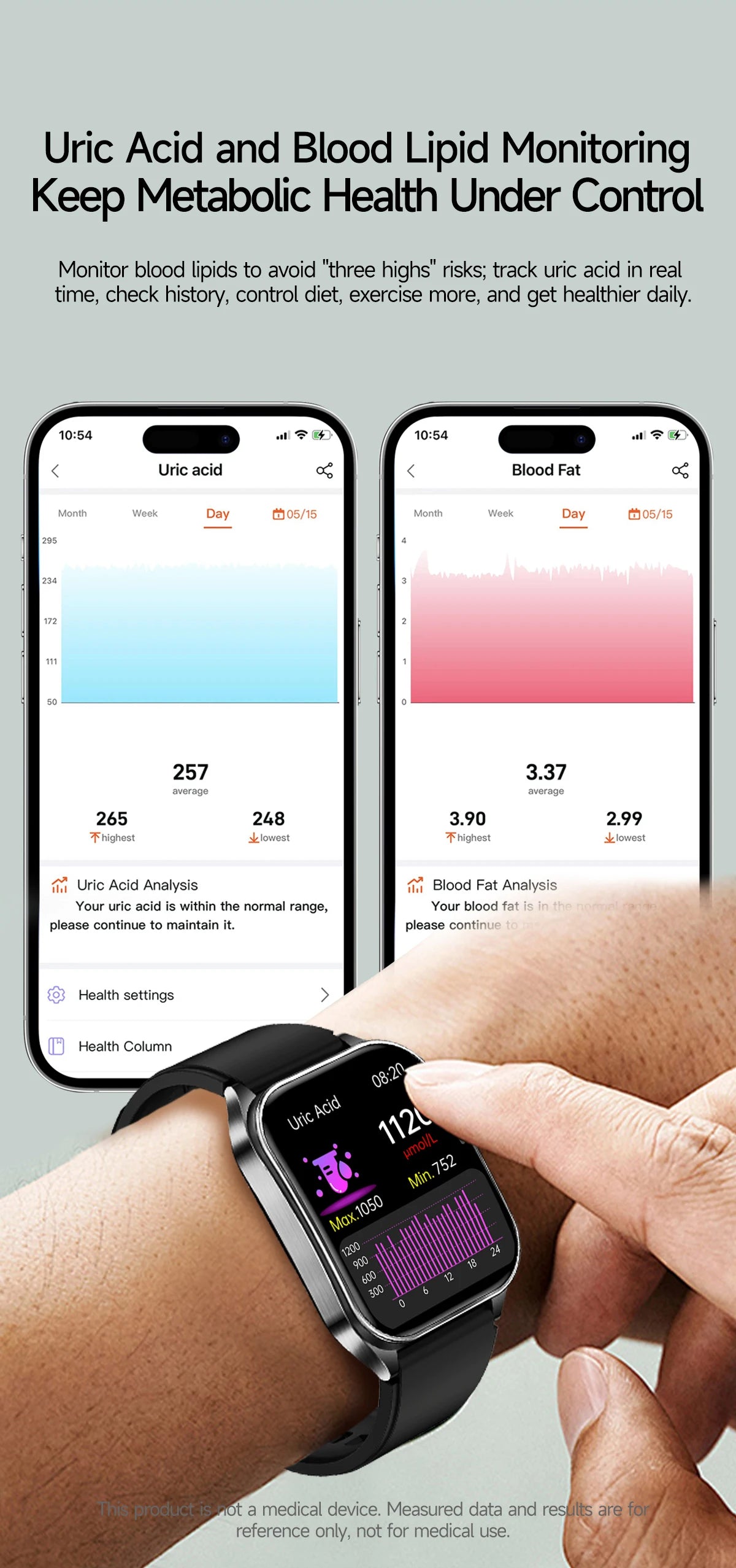 Smartwatch Saúde 2026 – Laser Inteligente, Diagnóstico Completo e Estilo Masculino