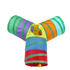 Practical Cat Tunnel Pet Tube Collapsible Play Toy rainbow Tunnel Indoor Outdoor Kitty Puppy Toys for Puzzle Exercising Hiding
