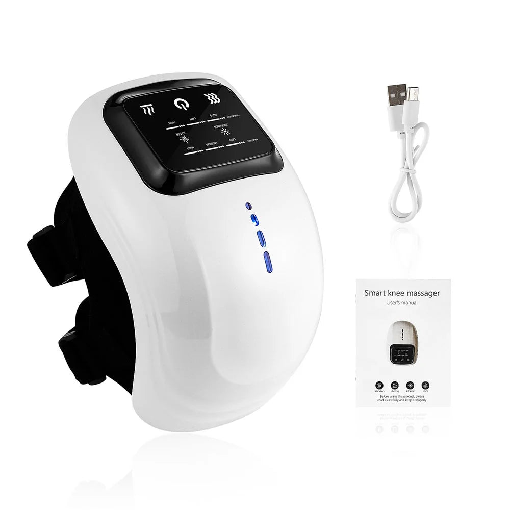 KneeSmart Pro – Massajador Inteligente para Joelhos com Vibração, Pressão de Ar e Terapia Elétrica Multizona