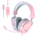 FIFINE H9W — Headset Gaming 7.1 USB/3.5 mm com Mic Over‑Ear para PC/PS5