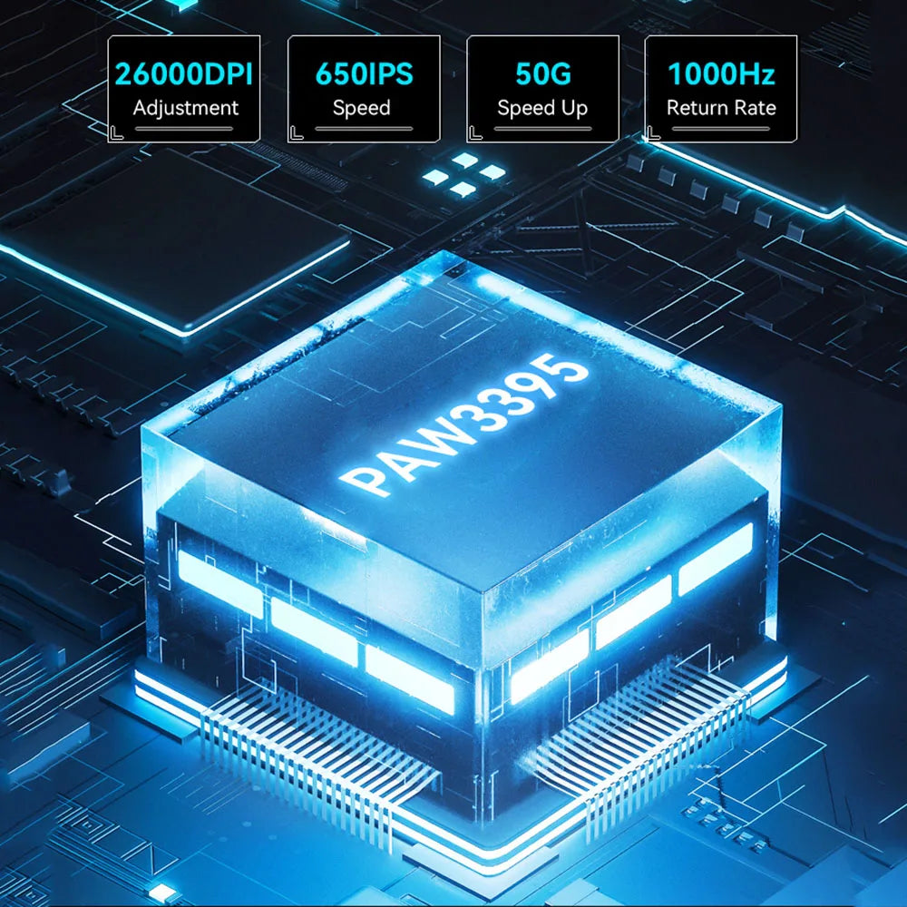 ATTACK SHARK X3 Lightweight Wireless Bluetooth Mouse Tri-Mode Connection,PAW3395,Macro Bluetooth Gaming Mouse