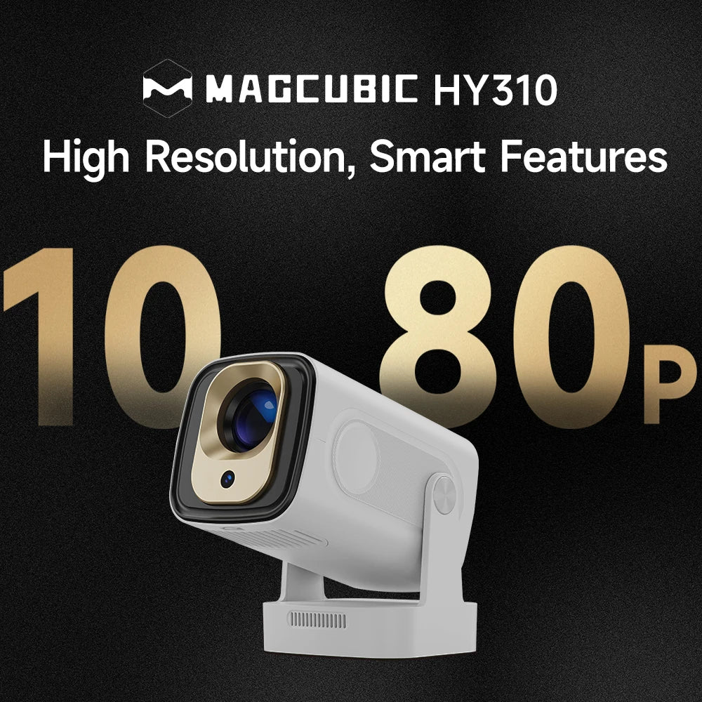 Magcubic HY310 Android 11 Projector 4K Native 1080P Auto Focus Native 330ANSI Dual Wifi BT5. 4 Air Mouse Voice Home Outdoor Movie