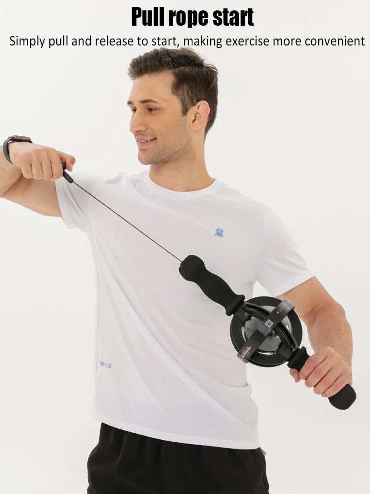 Bola Giroscópica com LED — Treinador de Pulso, Antebraço e Força para Home Gym