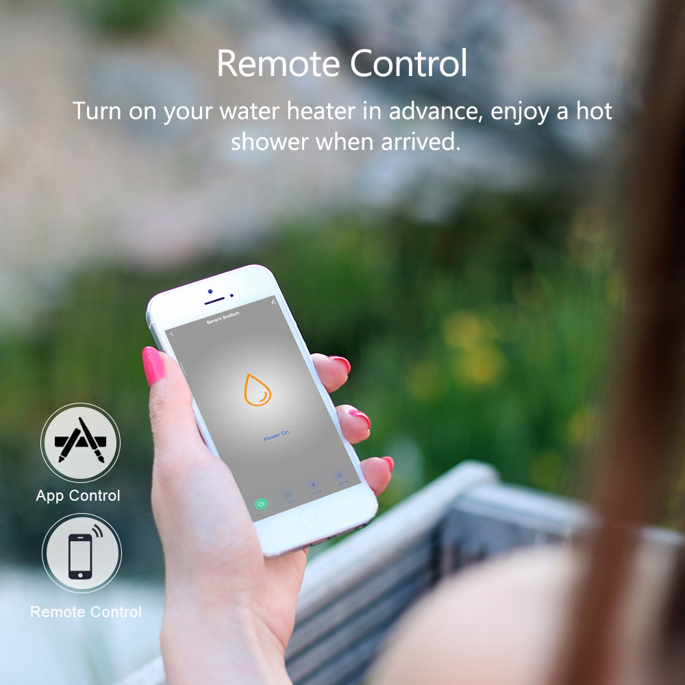 Melery Tuya WiFi Boiler Switch — Tomada 40A Smart com Timer Alexa