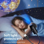 LED Star Galaxy Projector Lamp Moon Earth Wall Decor Switchable Pattern Projection Night Light for Home Bedroom Decoration