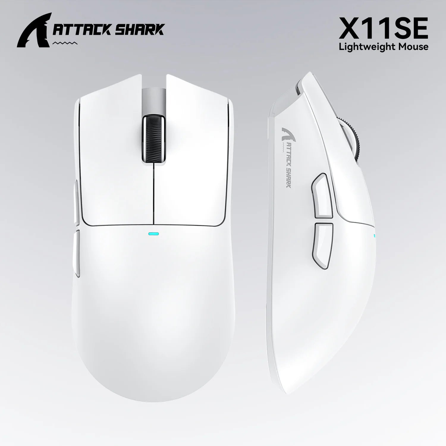Attack Shark X11SE X11 PAW3311 Bluetooth Mouse, Tri-mode connectivity, Magnetic charging dock, Touchscreen, Ultralight gaming mouse