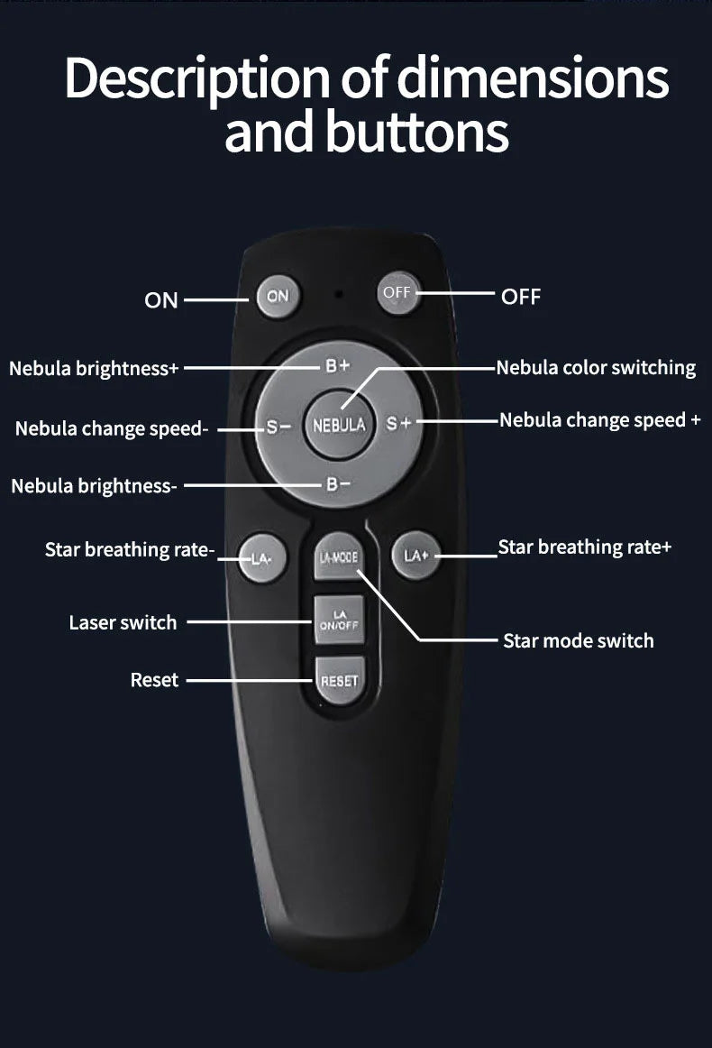 LED Astronaut Projector Night Light Nebula Sky Ceiling Galaxy Star Lights Bedroom Home Party Decorative Children Kids Gift