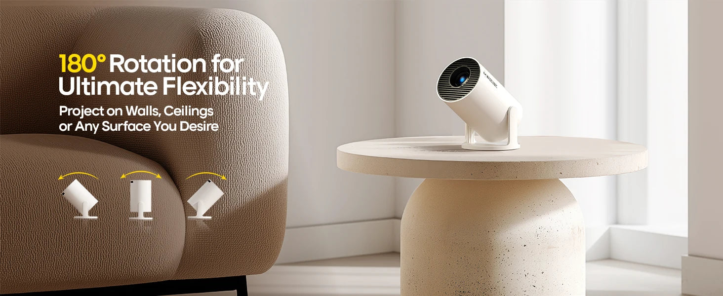 Magcubic 8K Android 14 HY300 Pro Wifi6 290ANSI Allwinner H726 BT5.4 1080P 1280*720P Portable Outdoor Cinema Projector