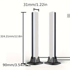 1 Pair RGB Rhythm Light,180° Smart Light Bars,Gaming LED Lights,16 Million DIY Color Adjustments,Remote Control,USB Pickup Light