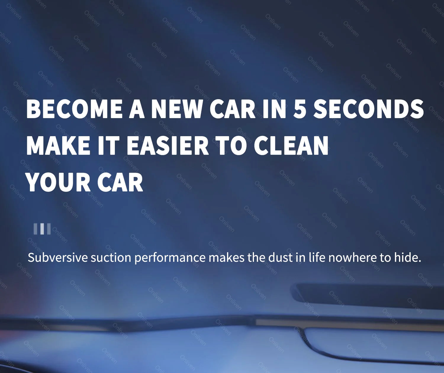 Aspirador Portátil Mini SZUK 98000PA Sem Fios para Carro e Casa