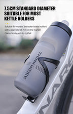 ThinkRider 620ml/750ml MTB Bicycle Water Bottle, Road Bike Water Bottle, Outdoor Sports Plastic, Portable, Large Capacity Drink, Cycling