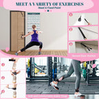 Pilates bar kit with resistance bands, Multifunctional Yoga Bar, Portable Home Gym, Resistance bar kit for full body workouts.