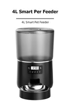 4L Automatic Pet Feeder Cat Food Dispenser Timed and Quantitative Insect and Moisture Resistant Feeding Machine No Food Jamming