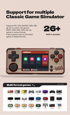 MIYOO A30 Handheld Classic Game Console IPS Screen Linux System 2600mAh Portable Battery Retro Emulator Video Player Kids Gifts