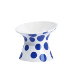 Ceramic Cat and Dog Bowls, Anti-Tip Pet Food Dishes Elevated base design protects cats' necks, suitable for small dogs and cats