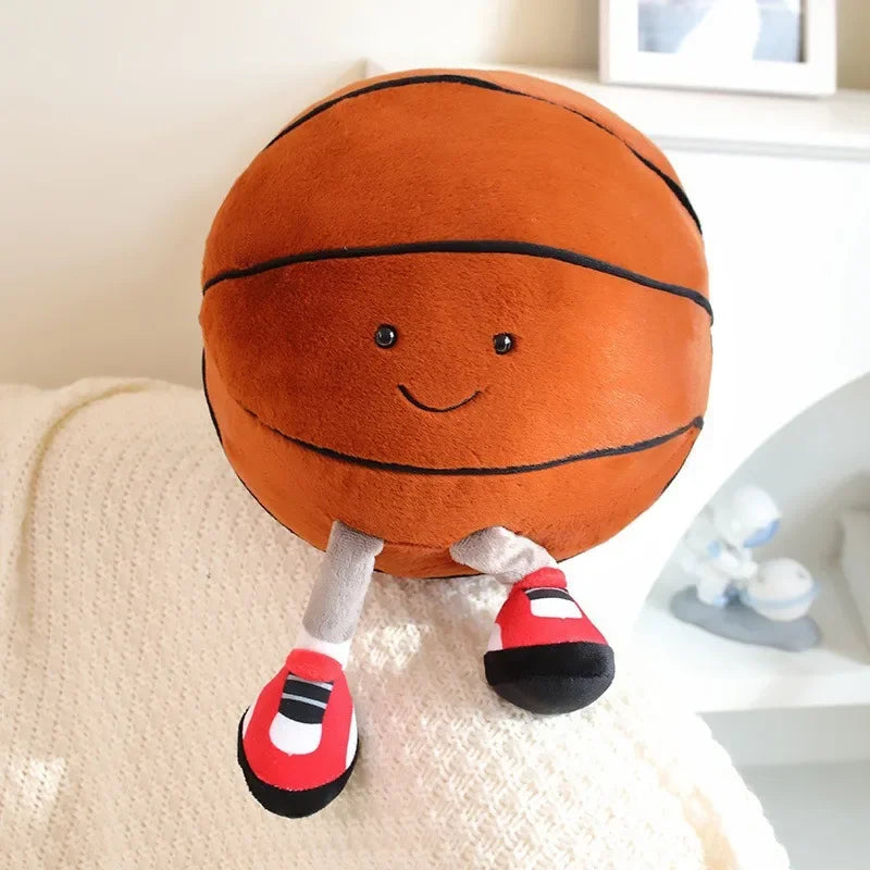 Soccer doll, basketball plush toy, creative soccer doll, cushion, pet ball, interactive dog and cat toy.