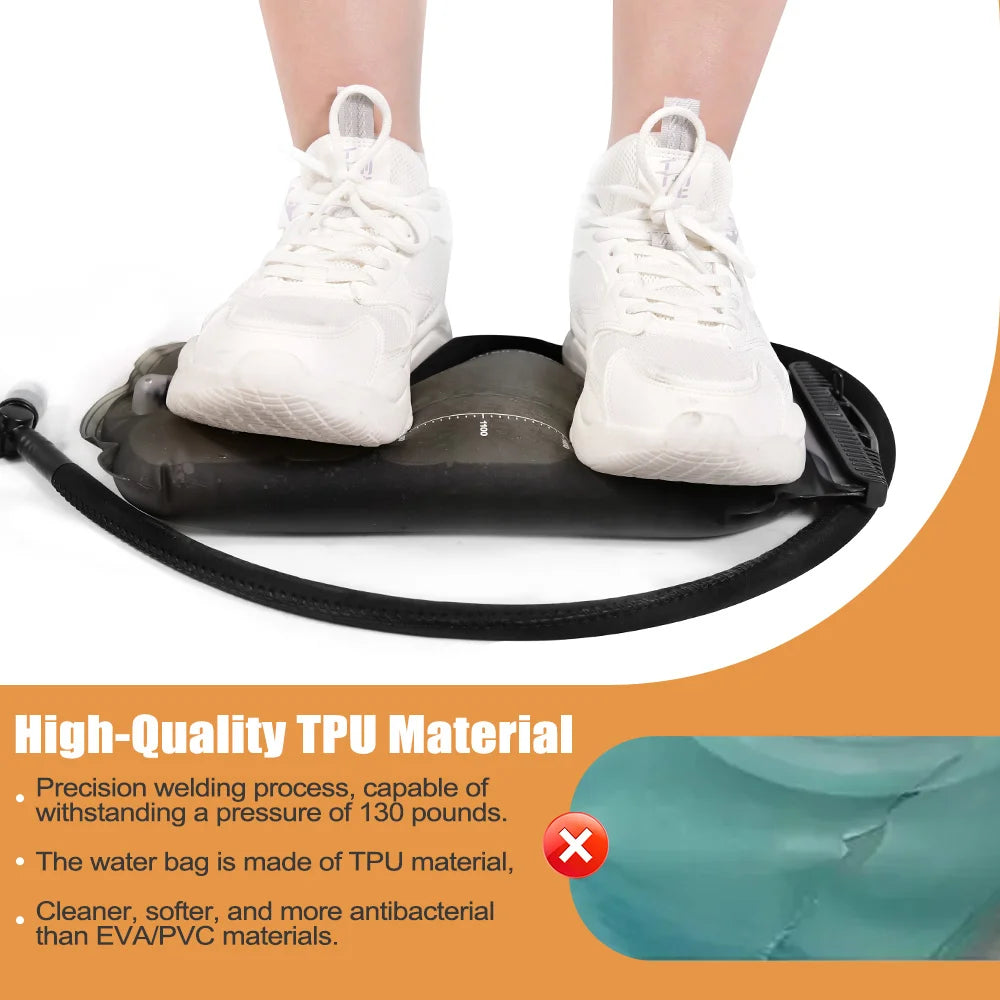 NEWBOLER TPU Detachable Drinking Tube Water Bag Large Capacity Outdoor Drinking Bag Mountaineering Running Reservoir Bag 2L/3L