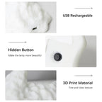 Luz Dragão de Fogo 3D USB Recarregável para Mesa e Decoração Gaming