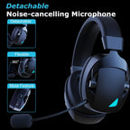 Acinaci 2.4GHz Wireless Gaming Headset for PS5, PS4 Gamers, PC, Nintendo Switch, Bluetooth Gaming Headphones and microphone