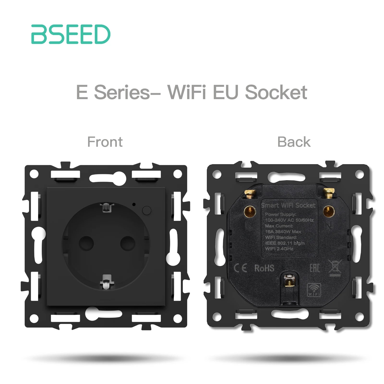 BSEED WiFi Smart Switch Parts — Dimmer, Cortina, Tomadas EU e USB‑C