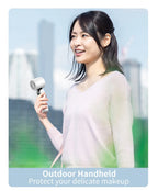 Outdoor Handheld Cold Compress Fan 3600mAh Quite High-speed Cold Air USB Rechargeable Mini Turbo Fan with Lanyard Portable Fan