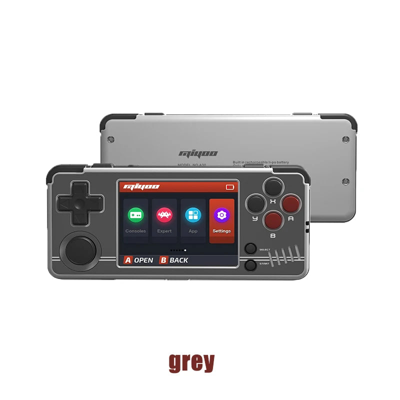 MIYOO A30 Handheld Classic Game Console IPS Screen Linux System 2600mAh Portable Battery Retro Emulator Video Player Kids Gifts